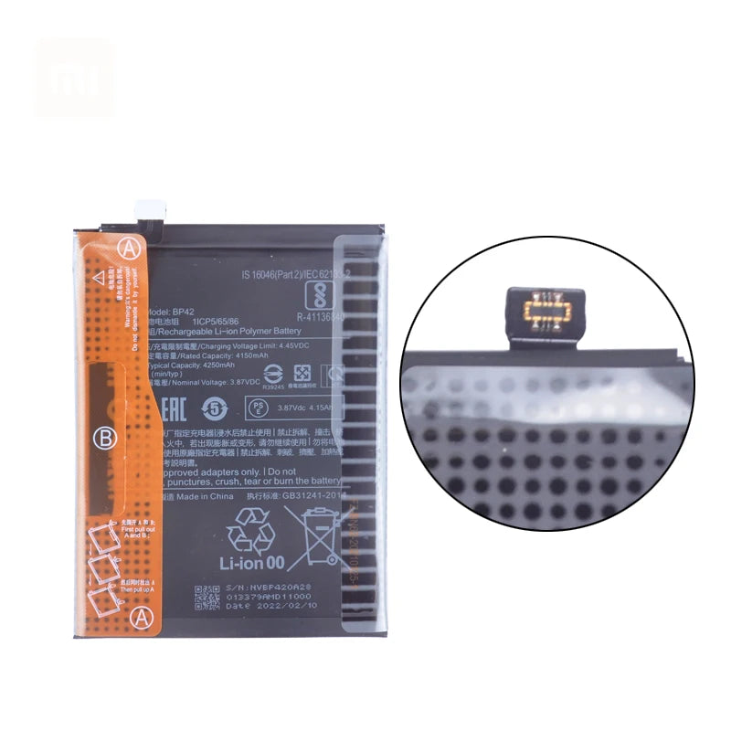 Batteria BP42 BN62 BM4X BN59 BN5A per Xiaomi POCO Mi 3 pro Xiaomi 10/Mi 11 Lite 10S / Note 9 10 9T 4G Pro Note 10 10S.