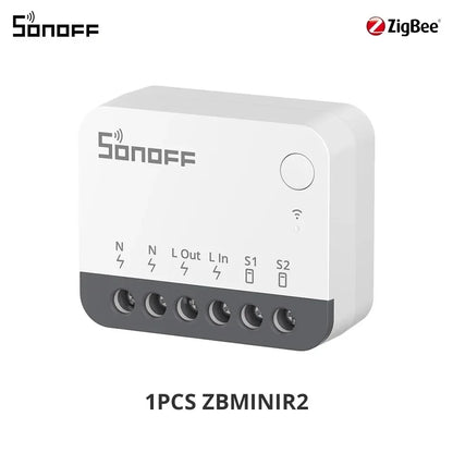 SONOFF ZBMINIR2 Extreme Sonoff Zigbee Switch Sonoff Zbmini R2 Dimensioni più piccole Controllo bidirezionale Temporizzatore sicuro Richiesta cavo neutro