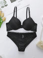 Set di biancheria intima sexy da donna in tinta unita Set di biancheria intima push up raccolta Set di biancheria intima senza cuciture comoda e aderente quotidiana 3208