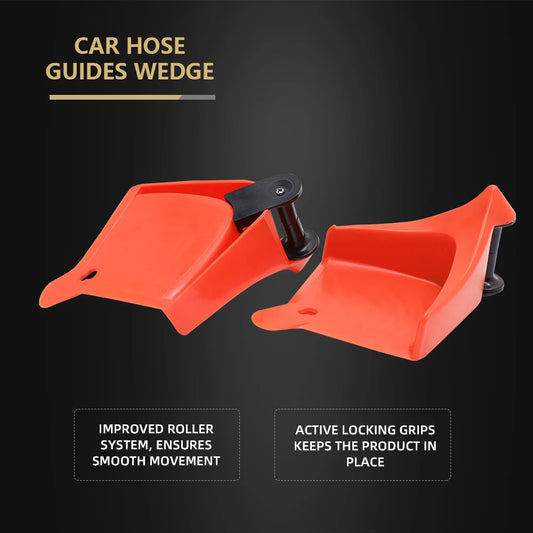 SPTA Set da 4 Guide per Tubi Auto, Cunei Antiscivolo per Pneumatici, Strumenti Anti-schiacciamento per Ruote