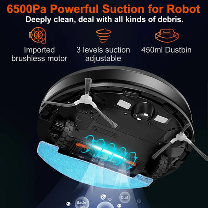 (Codice promozionale: GCC800)Aspiratore Robot ABIR X9, Navigazione Laser, Aspirazione 6500Pa, Mappa Multi-piano, Doppia Lampada UV, Controllo Zone Intelligente, Tecnologia Auto Carpet Boost, Versione di Fascia Alta