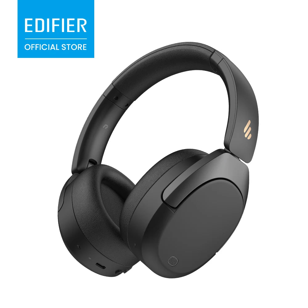 Cuffie Wireless Over-Ear EDIFIER W830NB - ANC -45dB, Hi-Res LDAC, Bluetooth 5.4, 94 Ore di Riproduzione, Ricarica Rapida, Pieghevoli, Chiamate Multipoint AI, App ConneX