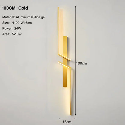 Lampade da parete a LED nordiche per corridoio corridoio 60cm/80cm/100cm Luci da parete a LED interne Sconce da parete Illuminazione per cucina Sala da pranzo
