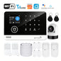 Kit Sistema di Allarme Domestico Intelligente Tugard con WiFi GSM, Sirena Wireless 120dB, Sensore di Movimento, Controllo Remoto tramite App Tuya