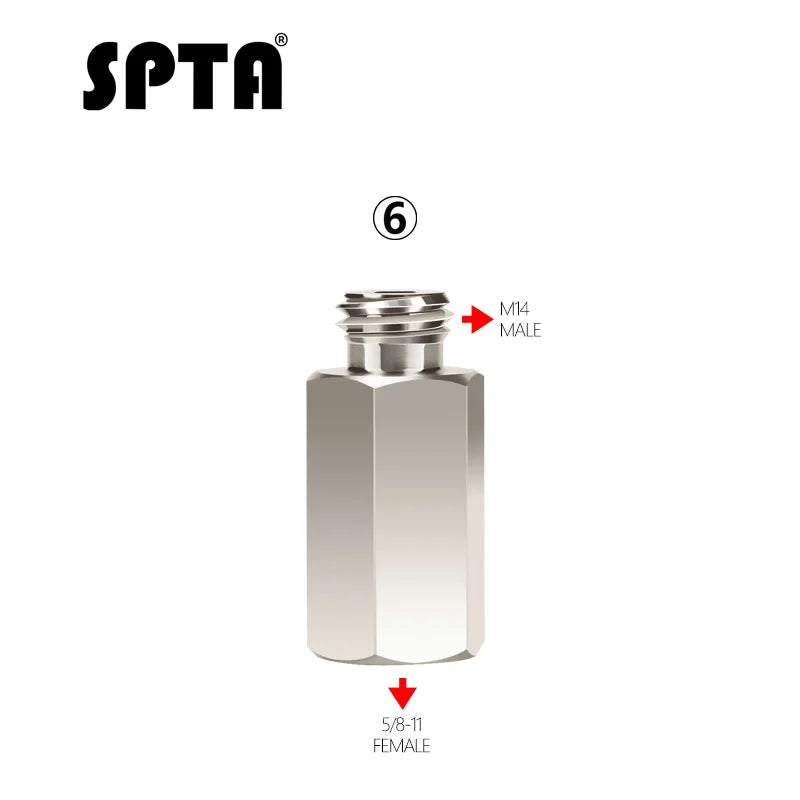 Convertitore connettore interfaccia adattatore filettatura smerigliatrice angolare SPTA da M14 a M16 a 5/8 a 5/16-24 per trapano elettrico lucidatore rotativo