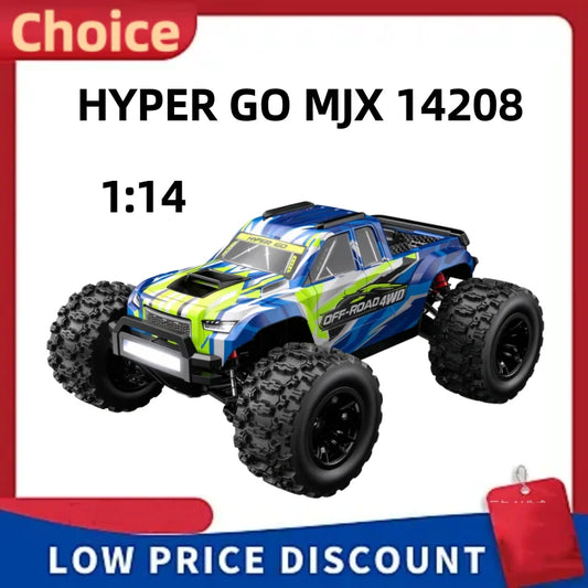 Auto RC Fuoristrada 4x4 per Adulti Hyper Go MJX 14208, Giocattoli RC 1/14 4WD 2.4G, Auto RC Brushless, Camion RC, Auto da Corsa, Auto Telecomandata