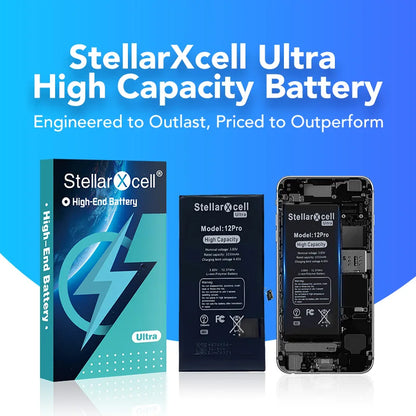 Batteria StellarXcell Ultra per iPhone, Spedita dalla Germania, per iPhone 7 7Plus, Batteria ad Alta Capacità, Batteria di Alta Qualità, Sostituzione Batteria iPhone con Strumenti Gratuiti, 0 Cicli, Mostra il 100% della Sal