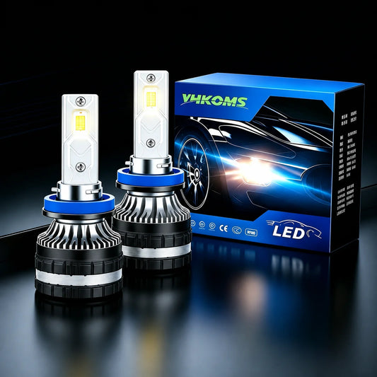 YHKOMS 300W 80000LM Faro Auto H4 H7 H1 LED H8 H9 H11 9005 9006 9012 4300K 5000K 6500K 8000K Luce Fendinebbia Auto 12V Lampadina LED
