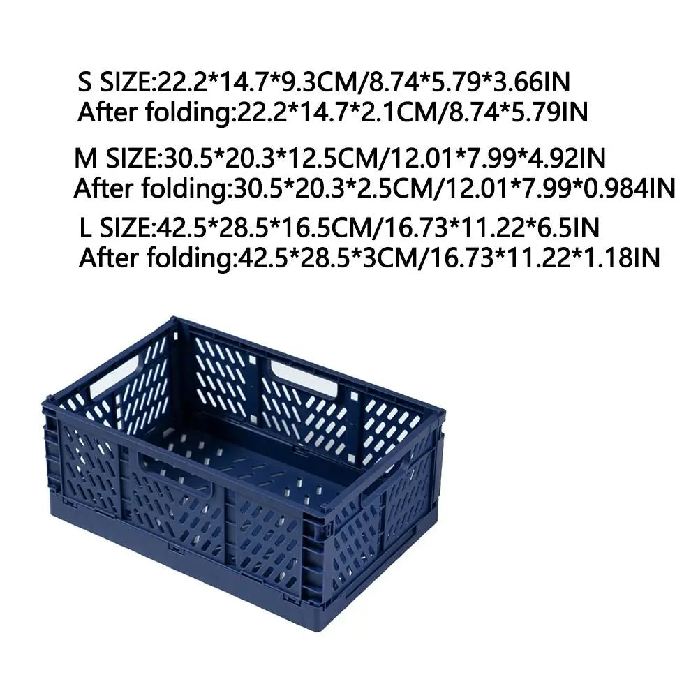Cassa portaoggetti pieghevole pieghevole Cestini portaoggetti impilabili INS S/M/L Cancelleria in plastica Porta cosmetici Forniture per l'aula