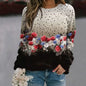 Autunno Paesaggio 3D Stampa Felpe Maniche Raglan da Donna Eleganti Felpe Casual Y2k Pullover Harajuku Magliette E Camicette Abbigliamento Femminile