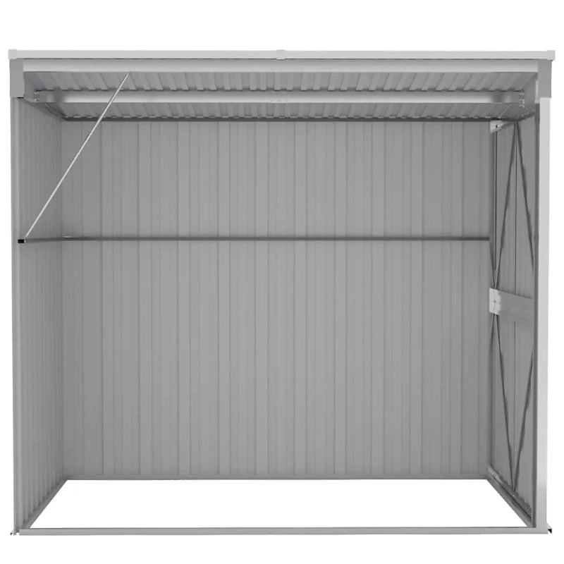 Casetta da giardino verde 126x97,5x177cm in acciaio zincato, ripostiglio esterno per attrezzi da giardinaggio