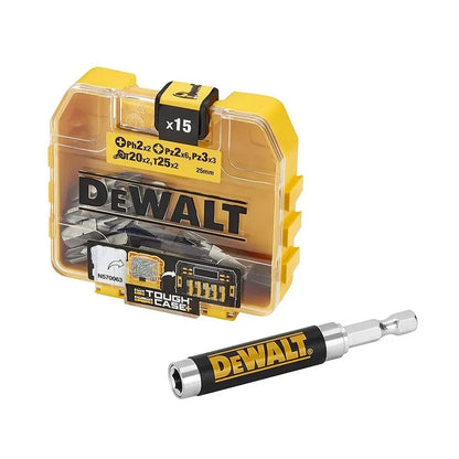 Dewalt 16 punte per cacciavite e inserti porta magneti telescopici Ph2 x PZ2, PZ3 x 6, 2 x 3, T20 x 2, T25 x 2, DT71511-QZ