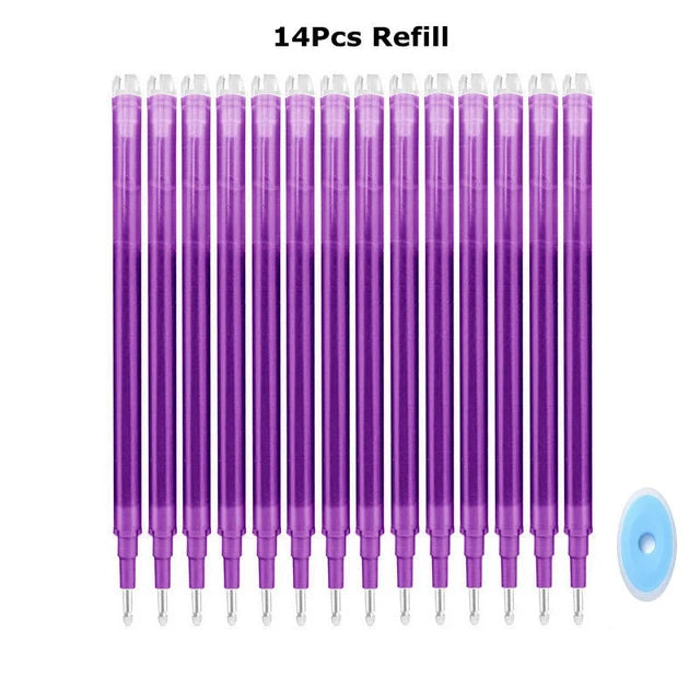 0.7mm Penna Cancellabile Magica Presse Penna Gel Set 8 Colori Cancellabile Asta di Ricarica Inchiostro Gel Cancelleria Penne Retrattili Maniglia Lavabile Asta