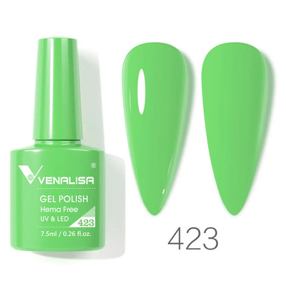 VENALISA Smalto gel per unghie da 7,5 ml Sparkle Glitter Diamante Brillante Colori estivi Semi permanente Soak off Vernice gel per unghie UV LED