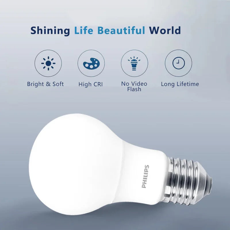 Philips MyCare LED E27 Lampadina a sfera 8W 10W 12W Risparmio energetico 3000K 6500k Luce bianca comfort 220V-240V AC Lampada domestica a LED originale