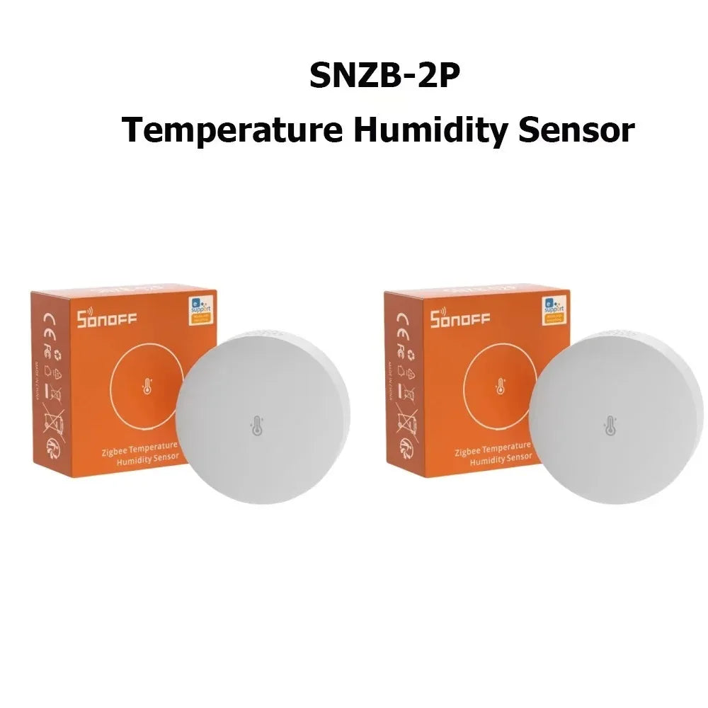 SONOFF SNZB-02P SNZB 02P Sensore Zigbee di temperatura e umidità Sonoff Zigbee Bridge per EWeLink APP Alexa Home Assistant