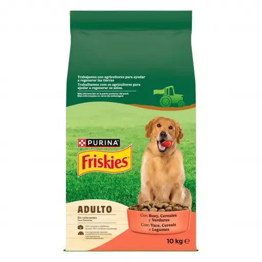 Purina Friskies Cibo per Adulti Carne e Verdure (Cani, Cibo, Alimentazione) - 3 Kg