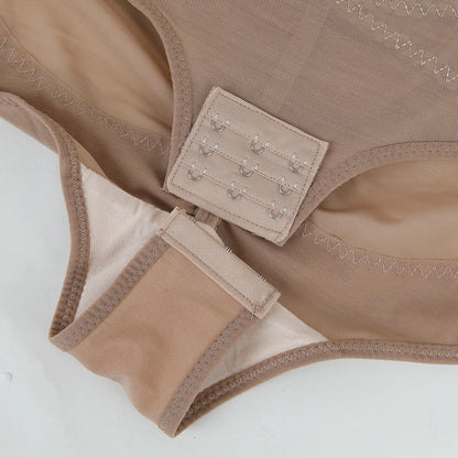 Body modellante per il corpo con controllo della pancia a vita incrociata per le donne Controllo completo del corpo con scollo a V Slip traspiranti in rete Intimo Sollevatore di testa