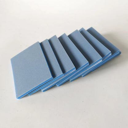 Carta vetrata in spugna blu 75x100mm Smerigliatrice a secco Floccaggio Kit per molatura e lucidatura superfici di vernice per auto Grana 400-3000