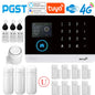 Sistema di allarme domestico PGST, 4G, WIFI, GSM, allarme di sicurezza, antifurto con sensore di movimento per porte, controllo tramite l'app Tuya Smart, compatibile con