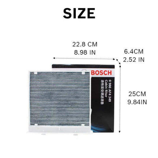 Filtro abitacolo attivo Bosch AF4249 per Subaru Forester(SH/SJ) XV Impreza(III IV) WRX(VA)【72880-FG000/72880-FG0009P/72880FG000】