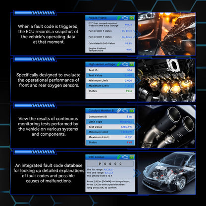 2026 KONNWEI KW330 Auto OBD2 Scanner di guasti Test della batteria del motore Codice di guasto Trasparente Dati in tempo reale Strumento di ispezione OBD professionale