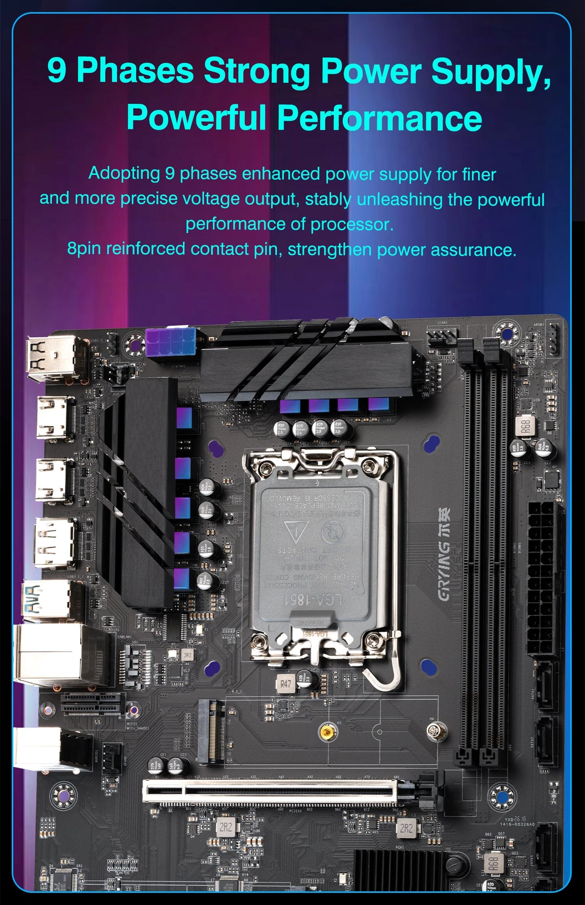 Kit PC ERYING H810, Scheda Madre H810M DDR5, Supporta CPU Intel Core Ultra200 Serie 7/8/9 225F 230F 250KF 270K LGA1851 Pin