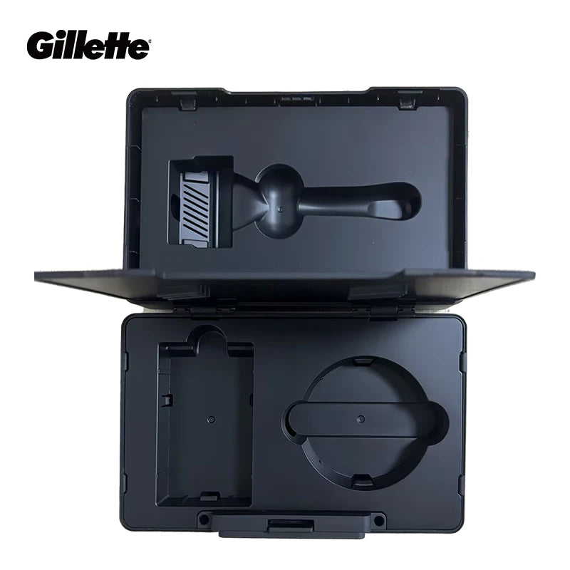 Gillette Labs Razor Aurora Series Flexdisc Rasoio da barba con lama a induzione a 5 strati per uomo con supporto