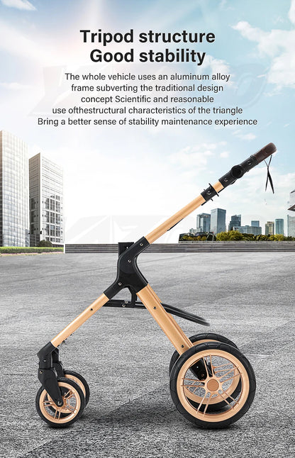 Passeggino 3 in 1 Passeggino multifunzionale Facile da viaggio pieghevole Seggiolino di sicurezza per carrozzina portatile Standard UE Spedizione gratuita