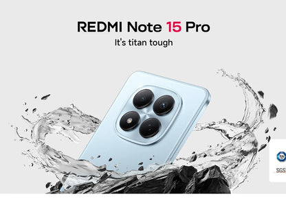 Xiaomi Redmi Note 15 Pro 4G Versione Globale MediaTek Helio G200-Ultra NFC Batteria Monster da 6500mAh Display AMOLED FHD+ da 6.77" Fotocamera da 200MP con OIS Smartphone