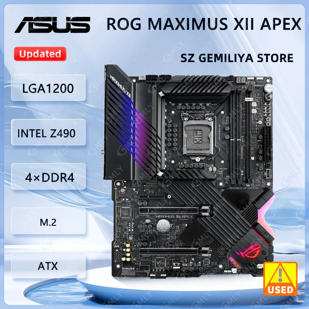 Scheda Madre ASUS ROG MAXIMUS XII APEX LGA1200 INTEL Z590 DDR4 M.2 Supporta CPU Core I3-10100F I3-10305 I5-10500 I7-10700K
