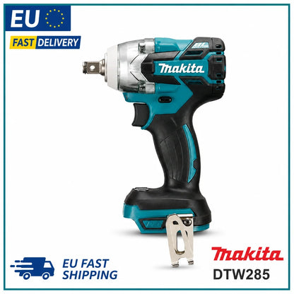 Makita DTW285 Avvitatore a Impulsi 18V 320N·m Senza Spazzole Senza Fili + Batteria 6.0Ah Utensile Elettrico ad Alta Coppia Disponibilità EU Spedizione 1-3 Giorni