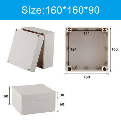 Scatola di giunzione in plastica ABS serie F Cavo a vite Scatola di giunzione impermeabile personalizzata Custodia per scatola di giunzione elettrica esterna Ip66