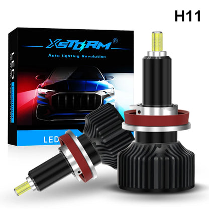 XSTORM H7 Faro LED 100W 20000LM H1 H11 9005 9012 Luce LED a 360° Faro auto automatico con ventola turbo luce 6000K 18 chip