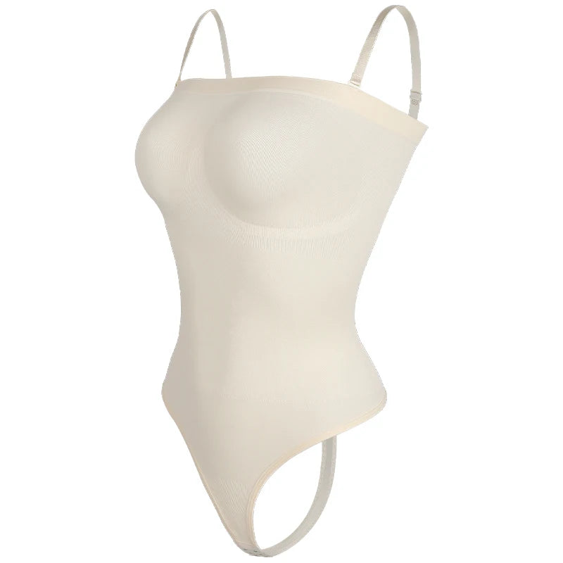 Body senza spalline donna perizoma Shapewear Tummy Control Body Shaper Off spalla top un pezzo vita Trainer intimo Skinny