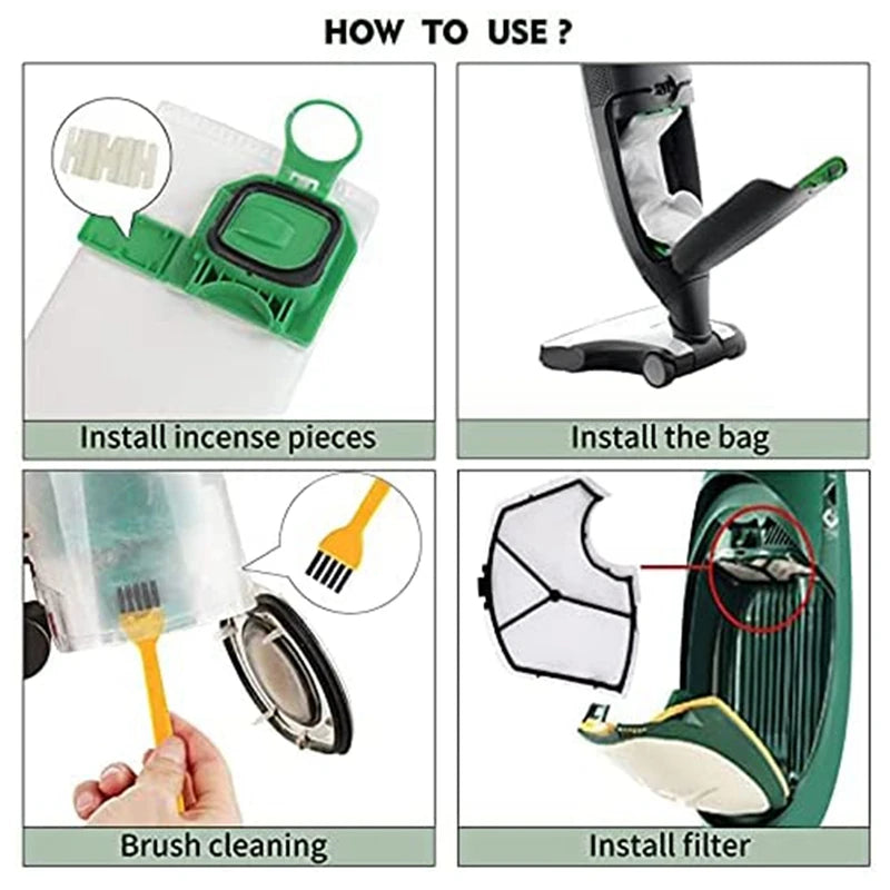 Kit Sacchetti Compatibili per Aspirapolvere Vorwerk Kobold VK140 VK150