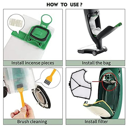 Kit Sacchetti Compatibili per Aspirapolvere Vorwerk Kobold VK140 VK150