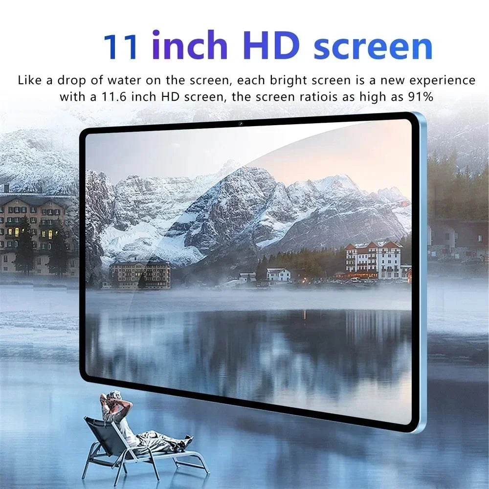 Nuovo Tablet Android Originale 2026 Pad 16 PRO Snapdragon 8Gen3, 11 Pollici HD, 24GB+2TB, 20000 mAh, 5G Dual SIM, Bluetooth, Wi-Fi