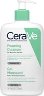 CeraVe Detergente Schiumogeno a Doppio Uso per Viso e Corpo, 473ml, Detergente Delicato Testato dai Dermatologi per la Cura della Pelle Grassa
