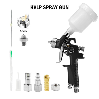 Mini pistola a spruzzo HVLP H2000 con serbatoio da 125 ml