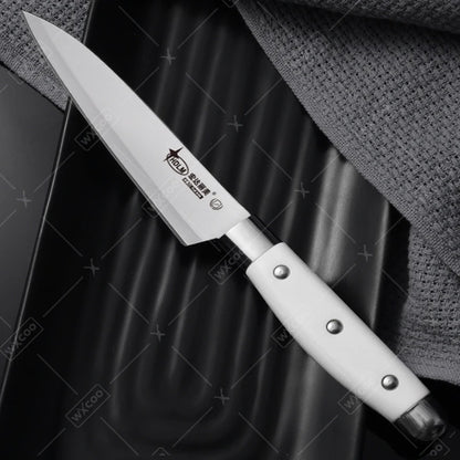 WXCOO Coltello da Sbucciatura da 5 Pollici, Utensile da Cucina per Frutta e Verdura, Coltello Multiuso in Acciaio Inossidabile per Frutta e Cucina