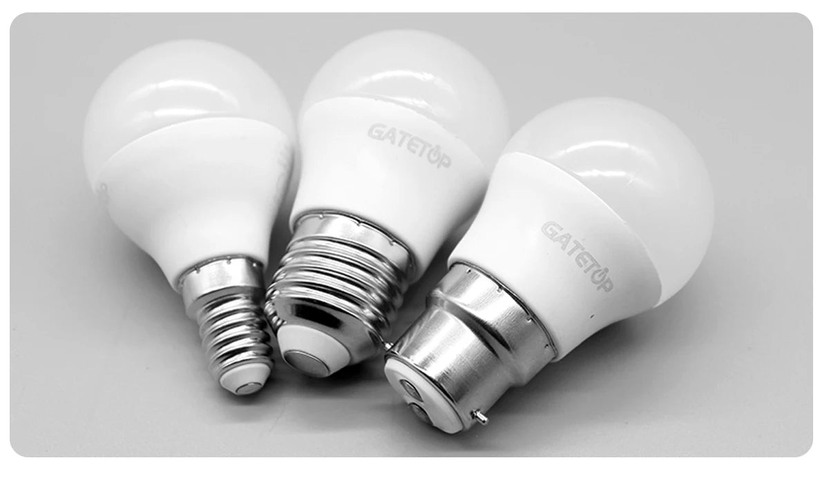 Confezione da 1-12 Lampadine LED E14 E27 B22 di Alta Qualità, AC 220V 240V 3W-7W 80lm/w, Mini Lampadina Senza Sfarfallio 3000K 4000K 6000K