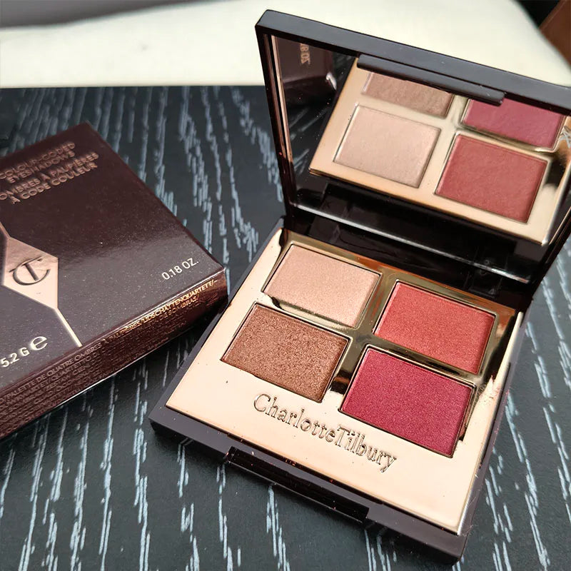 Palette Ombretti Charlotte Tilbury 4 Colori 5.2g Pillow Talk Naturale Facile da Applicare Fondotinta Ombretto Cosmetici