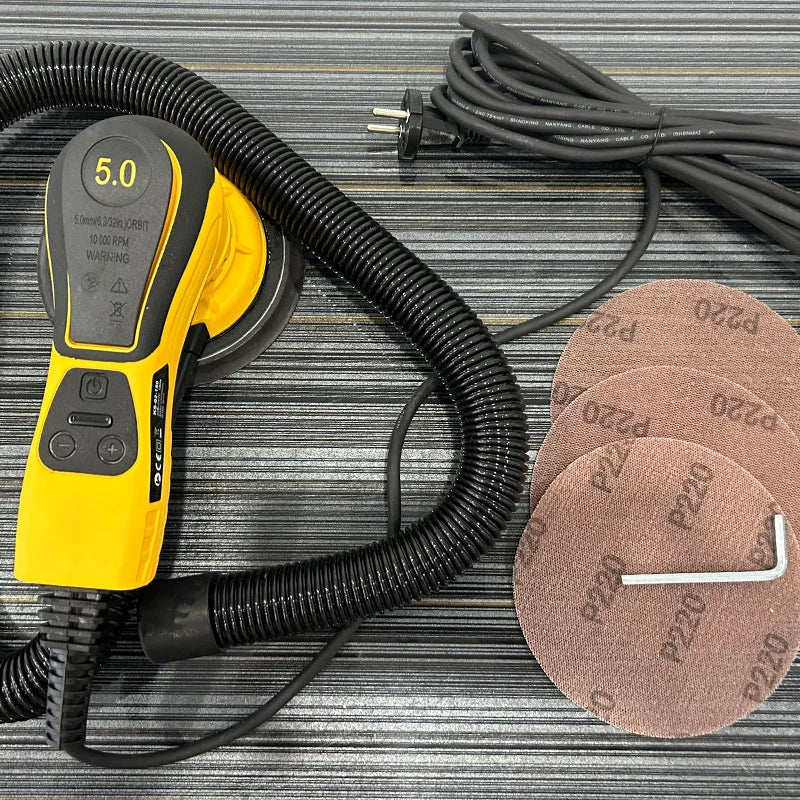 Levigatrice orbitale elettrica professionale Levigatrice per smerigliatrice per metalli Lavorazione del legno Strumenti per angoli primari Lucidatrice portatile universale