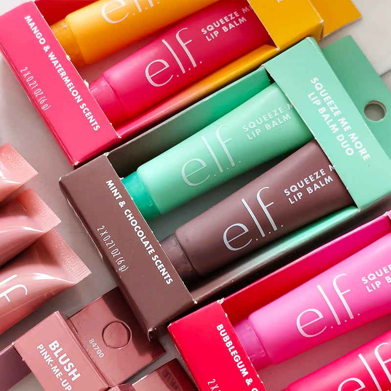 Set Duo di Lucidalabbra al Gusto di Frutta Hot Elf 2 Pezzi, Balsamo Labbra Menta-Cioccolato-Mango-Anguria, Idratante a Lunga Durata, Cosmetici per Labbra