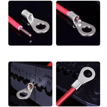 Terminale a crimpare in scatola, connettore elettrico, a forma di U/O, terminazione di giunzione 2,8/4,8/6,3 mm, connettore cavo, pinze di terminazione cavo