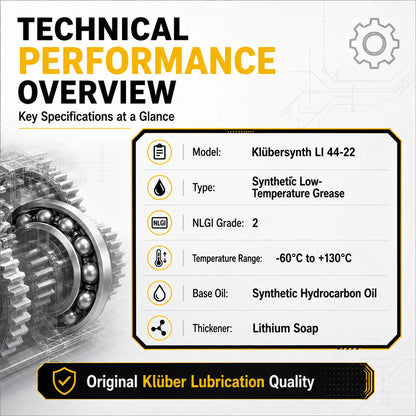 Grasso Sintetico Originale Kluber Klubersynth LI 44-22 per Ingranaggi in Plastica e Serrature Auto a Bassa Temperatura