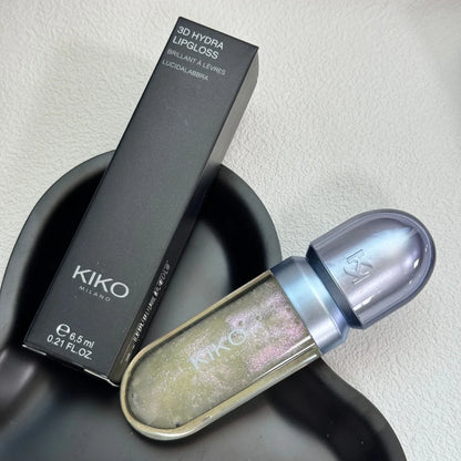 KIKO Milano 3D Hydra Lip Glass, rossetto effetto labbra in vetro, volumizzante, non appiccicoso, con finitura a specchio, colore applicabile in strati, resistente all'acqua, idratante, a lunga tenuta.