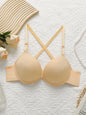 Reggiseno push-up con coppe imbottite e schienale decorato, lingerie sexy da donna - Intimo sexy ﻿ A2122