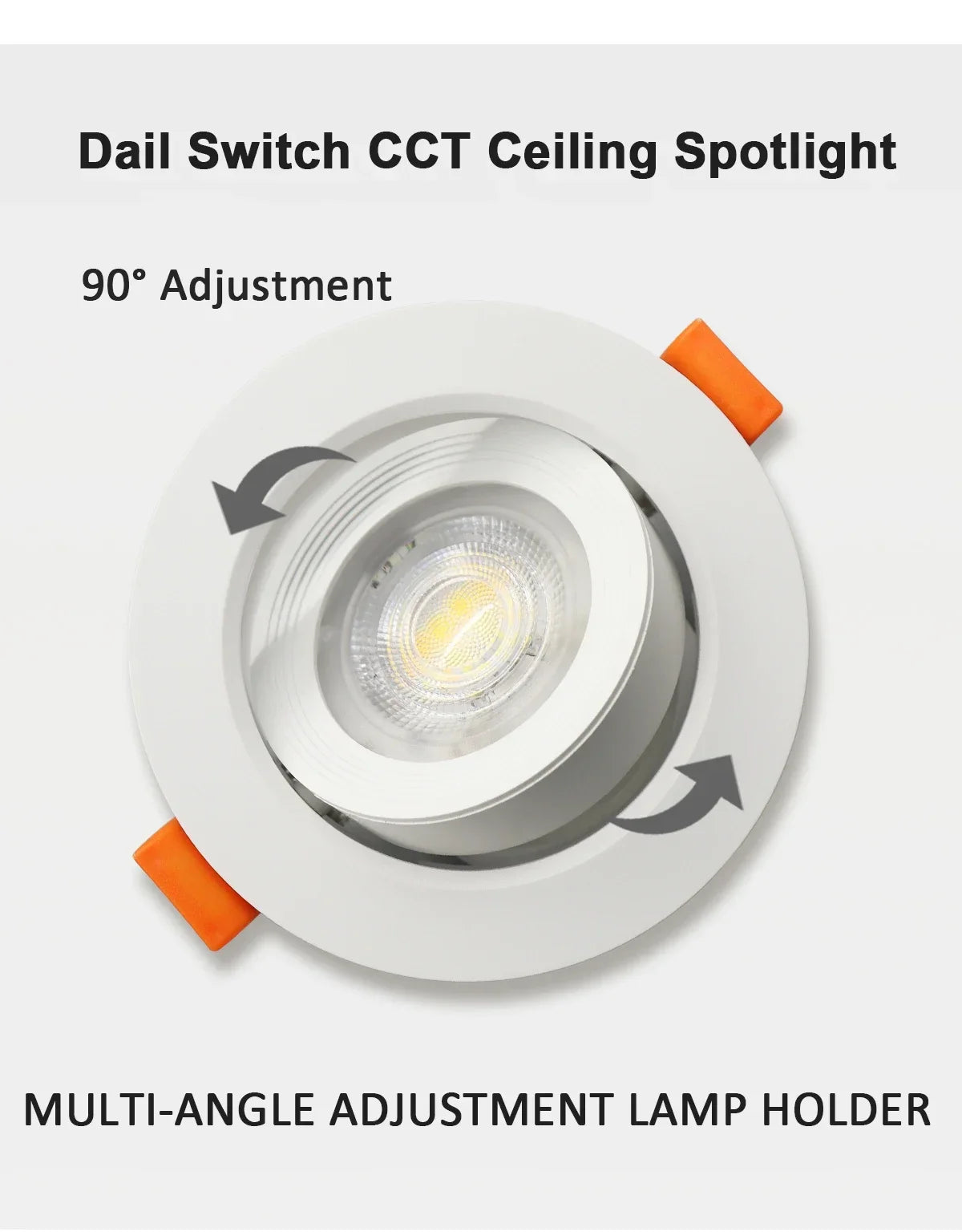4-20 pezzi 3 CCT LED plafoniera 3000K 4000K 6500K pieghevole da incasso per la casa camera da letto bagno soggiorno illuminazione Lamparas Led